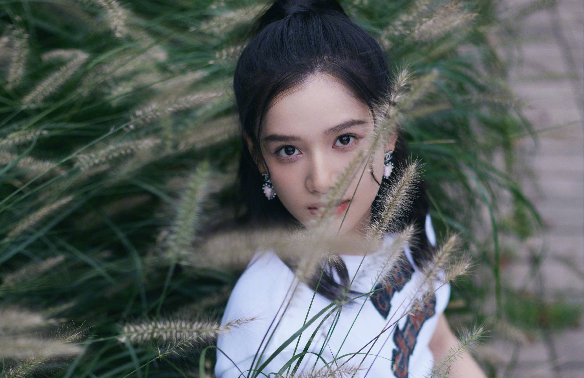 张婧仪秋日氛围写真照释出 黑白撞色展现优雅活力