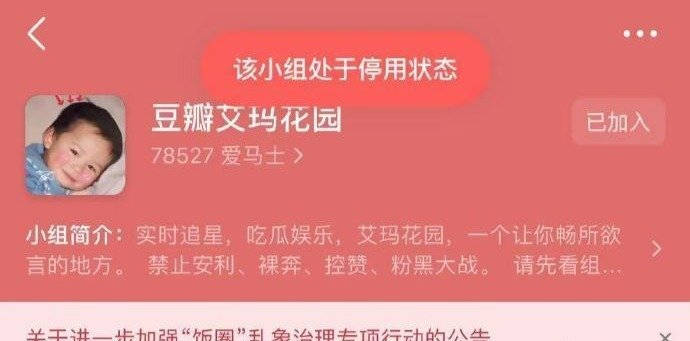 多個豆瓣小組被關停或解散 進一步加強「飯圈」亂象治理 娛樂八卦吃瓜 第3张