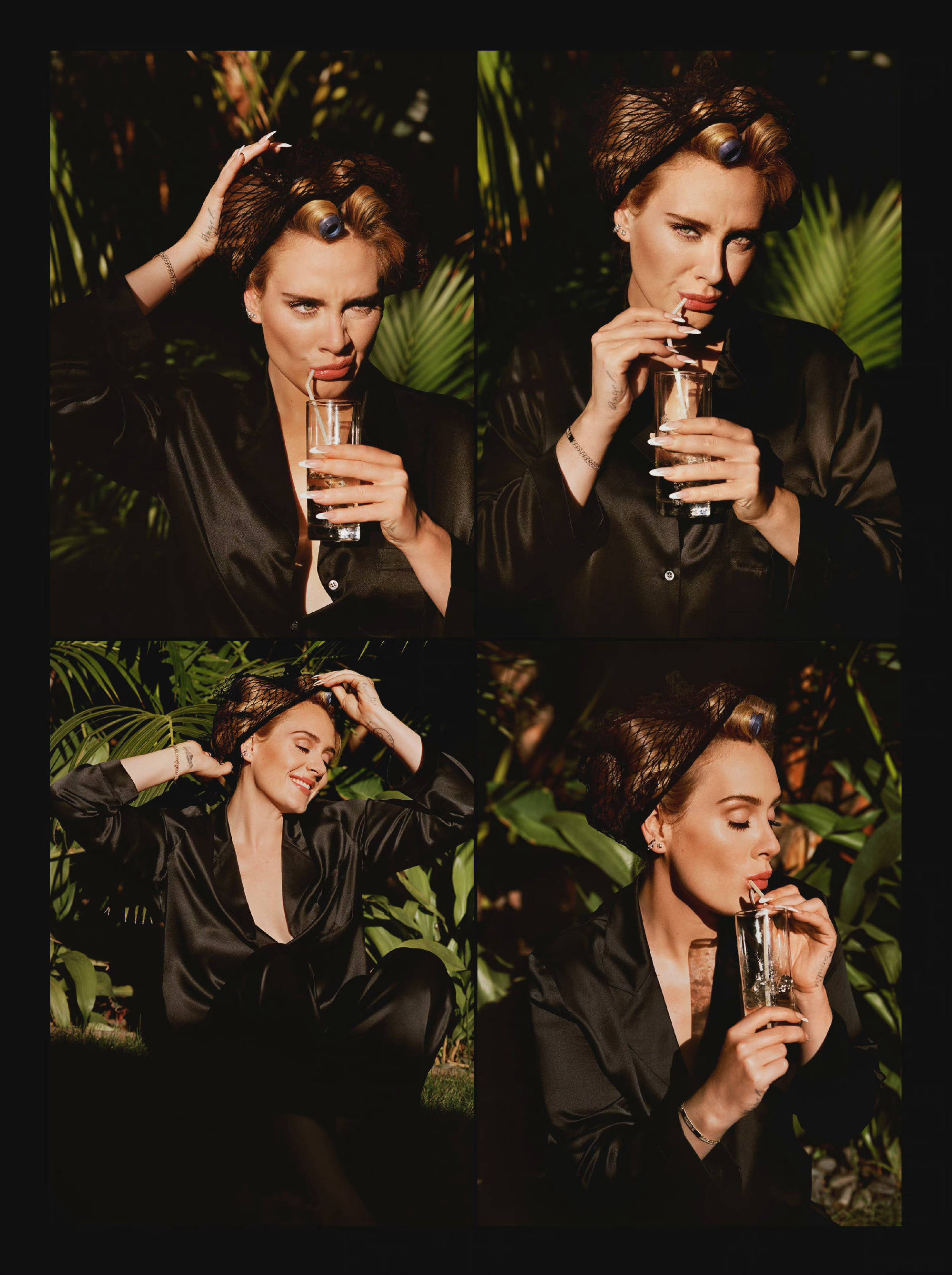 阿黛尔新封面大片释出 穿紧身裙配黑丝秀完美曲线