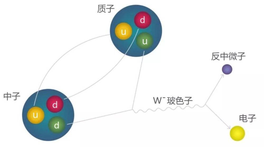 质子这样的强子,传递弱力的w -及z波色子是"火土粒子",希格斯玻色子是