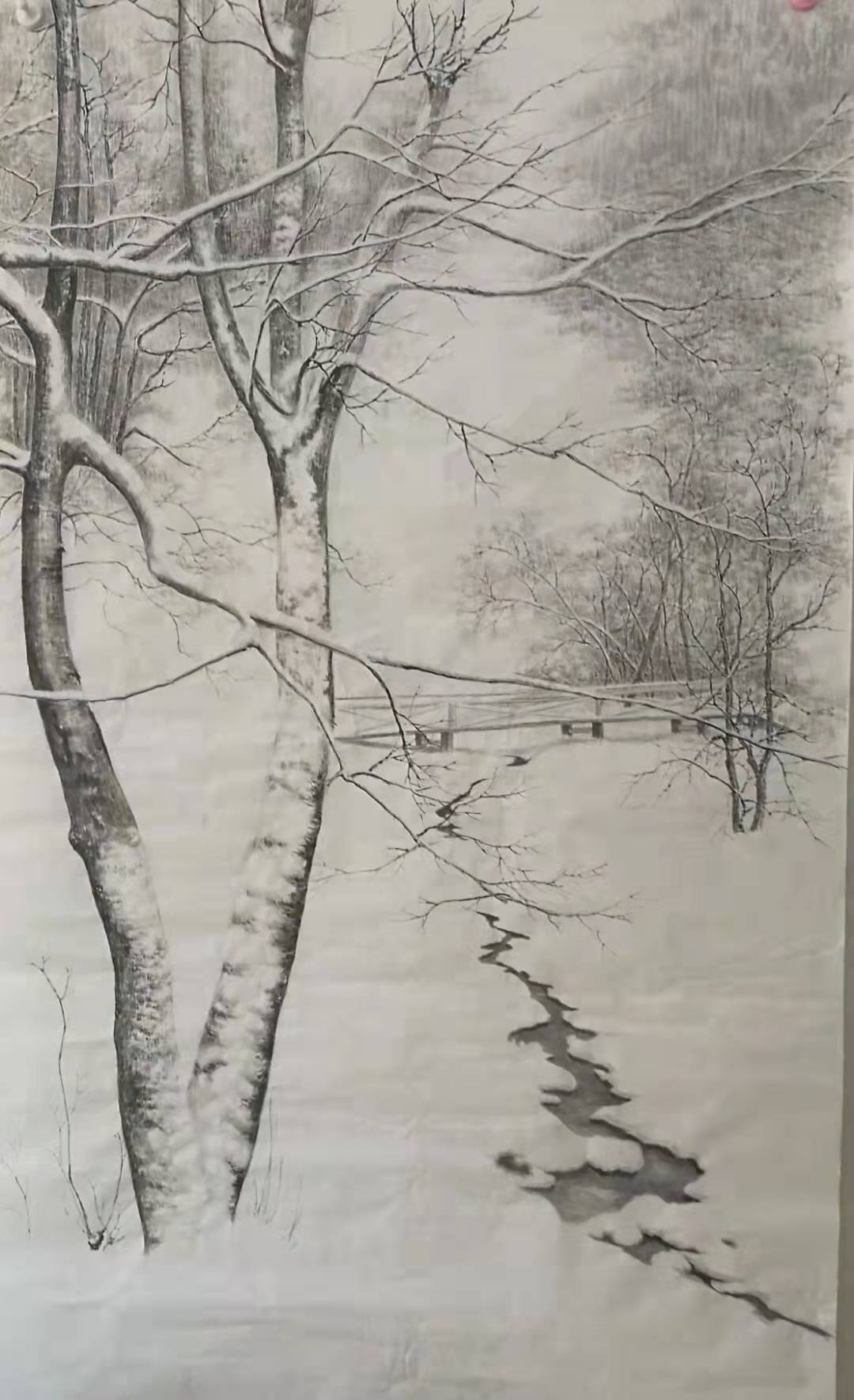 冰雪世界淡墨轻痕关东画家郑义