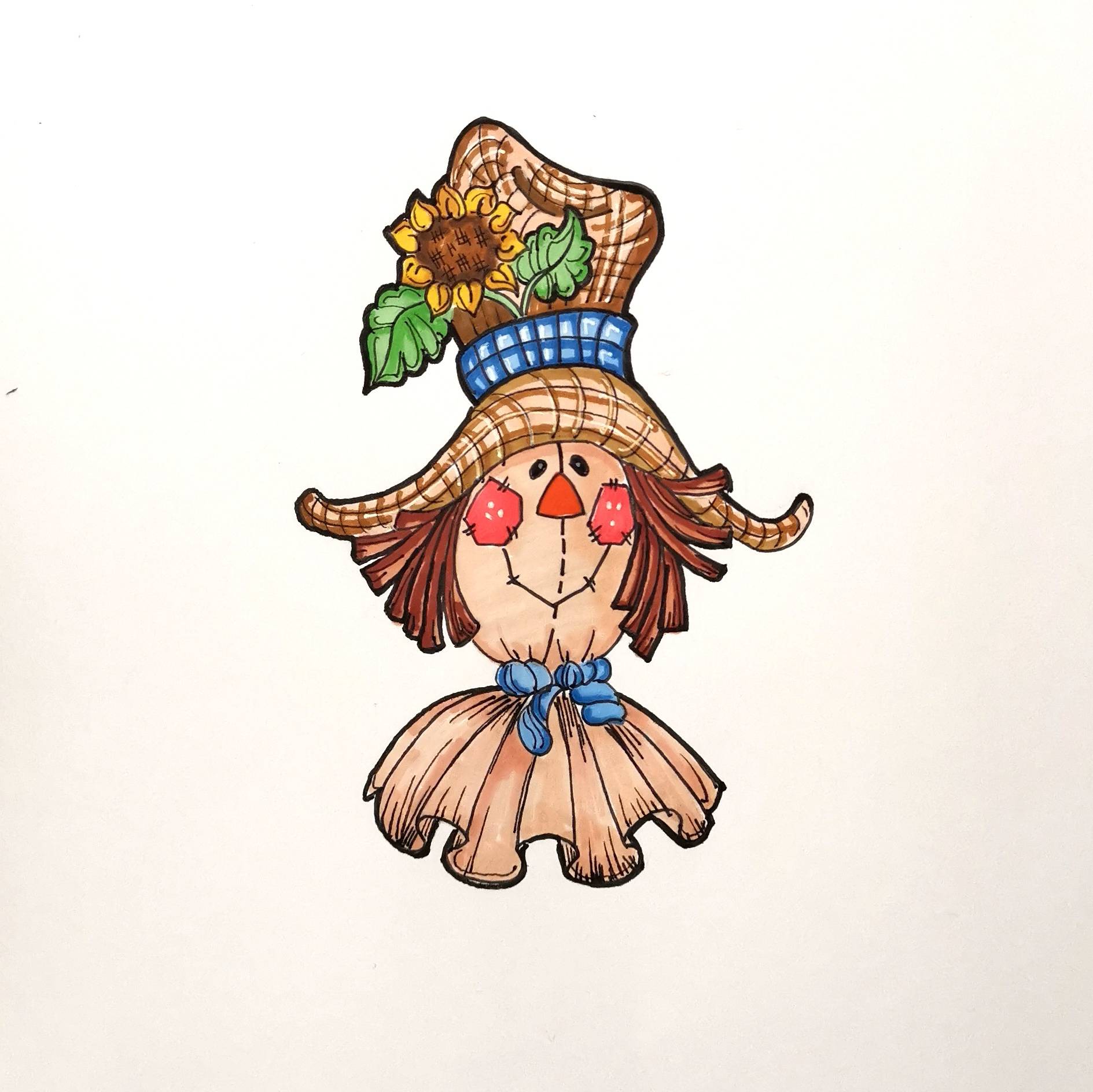 画师戳戳教你画稻草人_那就比