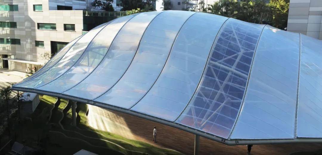 etfe膜结构丨新加坡腾飞广场顶篷