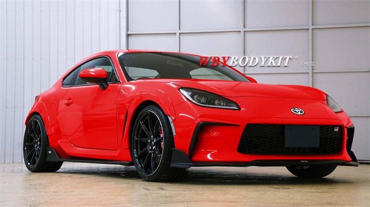 21款丰田86改装toms宽体小包围前唇前杠扩展侧裙后唇尾翼前杠风刀