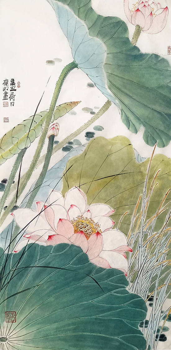 系列|名家风采——画家刘保收（乙鸣）荷花系列作品雅集