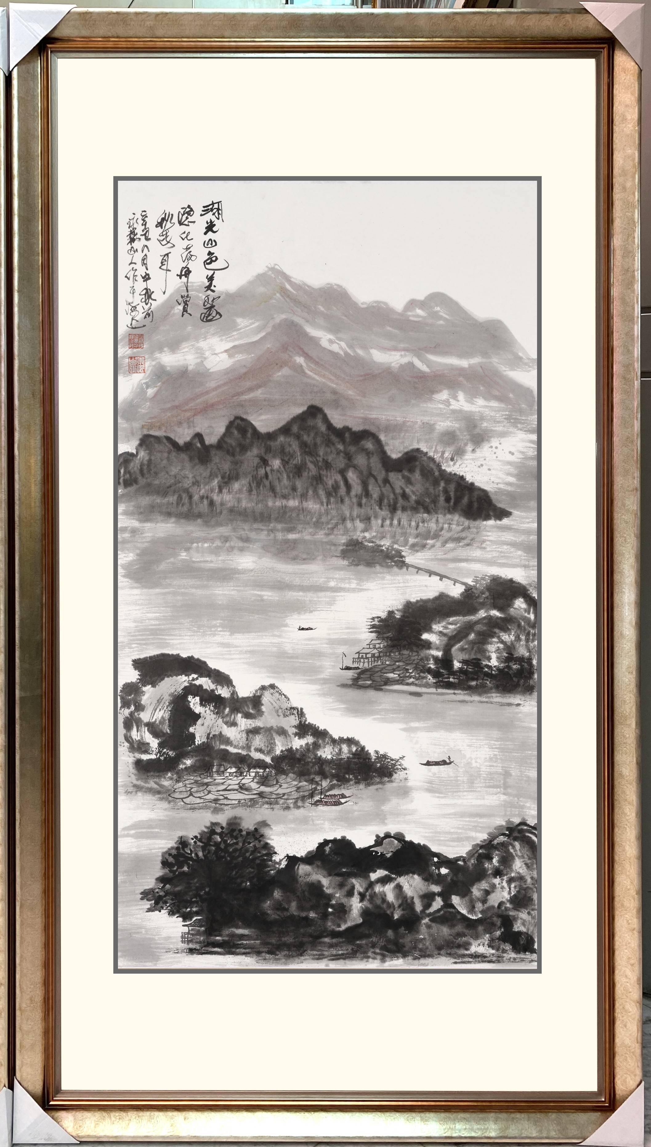 中国当代国画大师朱祖国山水画作品在众多画家中独树一帜,成就非凡