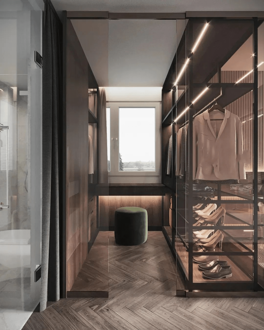 轻奢步入式衣帽间设计案例分享