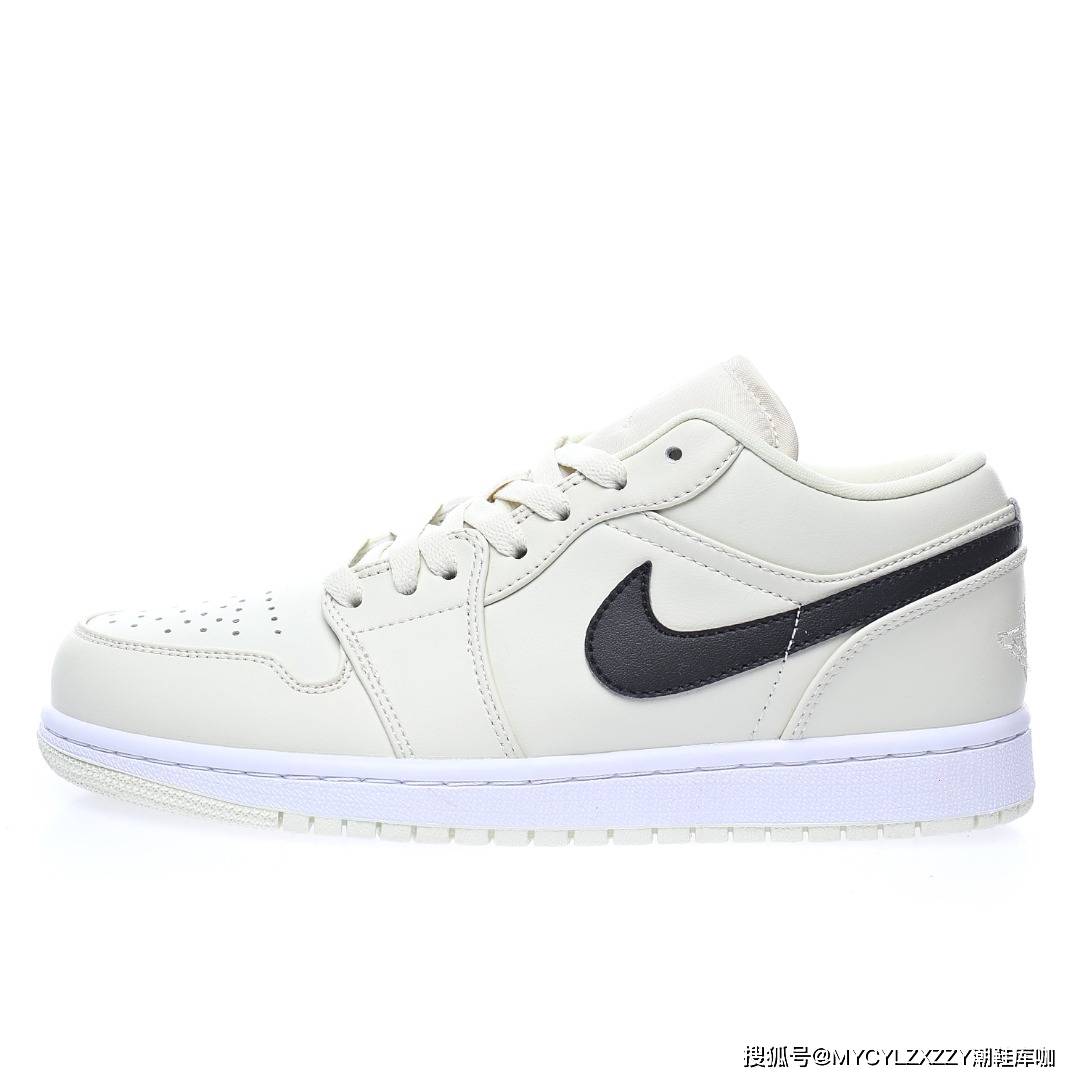 Low 耐克Nike Air Jordan 1 Low AJ1乔丹低帮文化篮球鞋椰奶白黑钩子DC0774-121