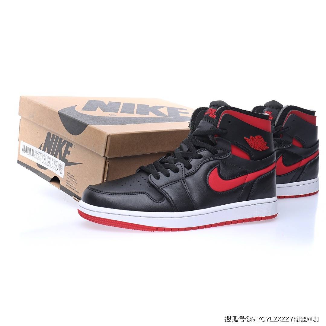 Wmns 耐克Nike Wmns Air Jordan 1 Zoom CMFT&quot;Bred&quot;AJ1乔丹中帮黑红公牛