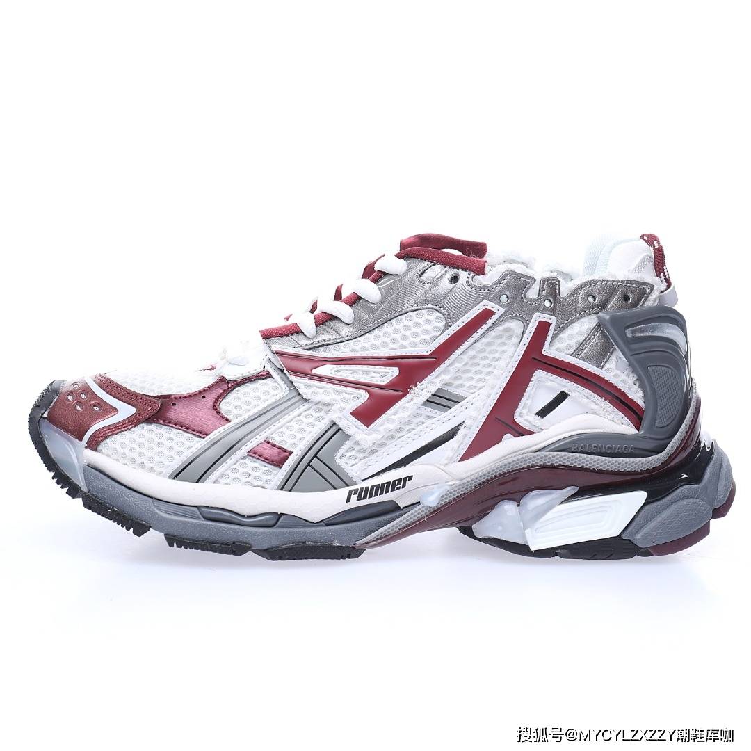 Silver 巴黎世家BALENCIAGA Runner Sneaker慢跑低帮复古野跑潮流姥爹风运动慢跑鞋