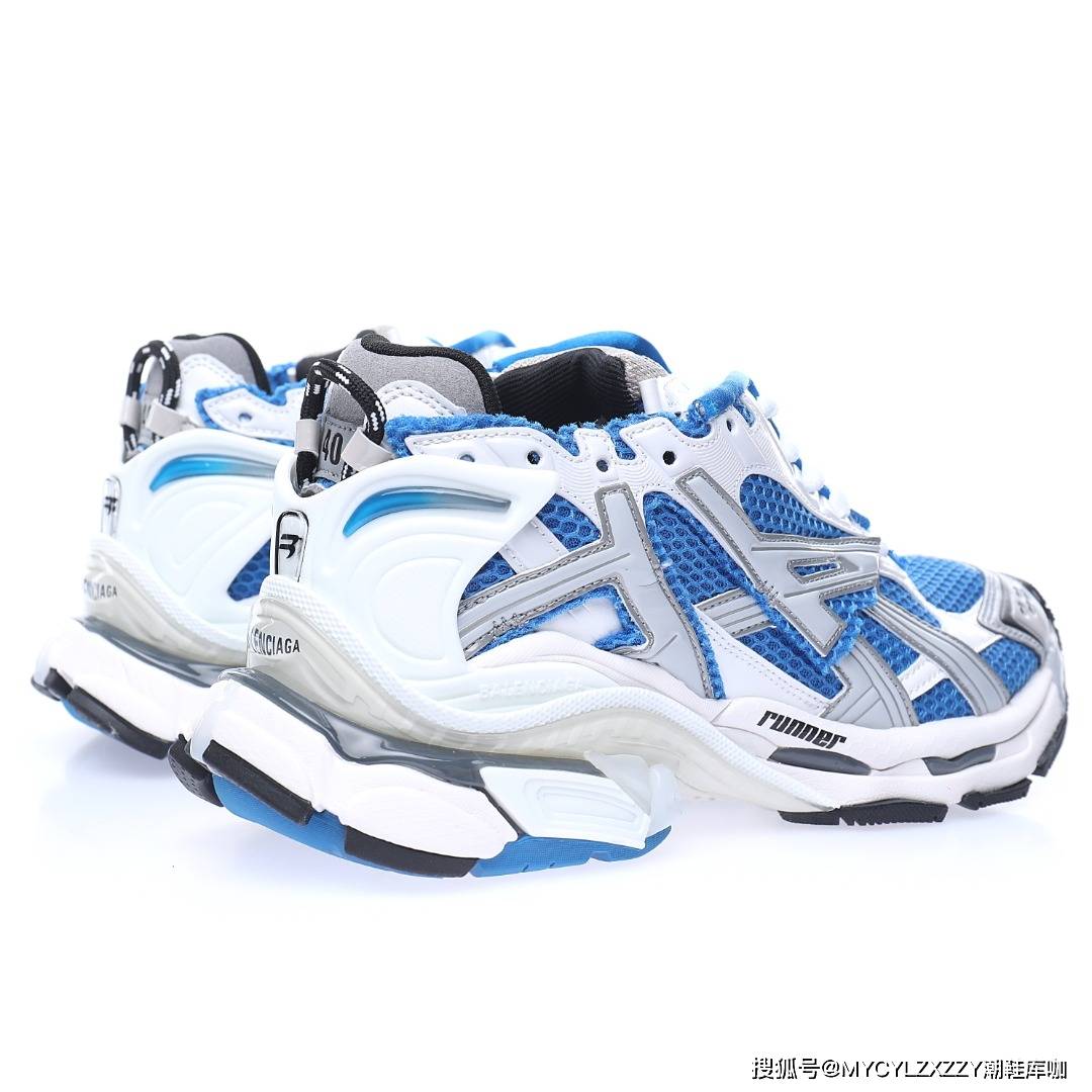 Silver 巴黎世家BALENCIAGA Runner Sneaker慢跑低帮复古野跑潮流姥爹风运动慢跑鞋