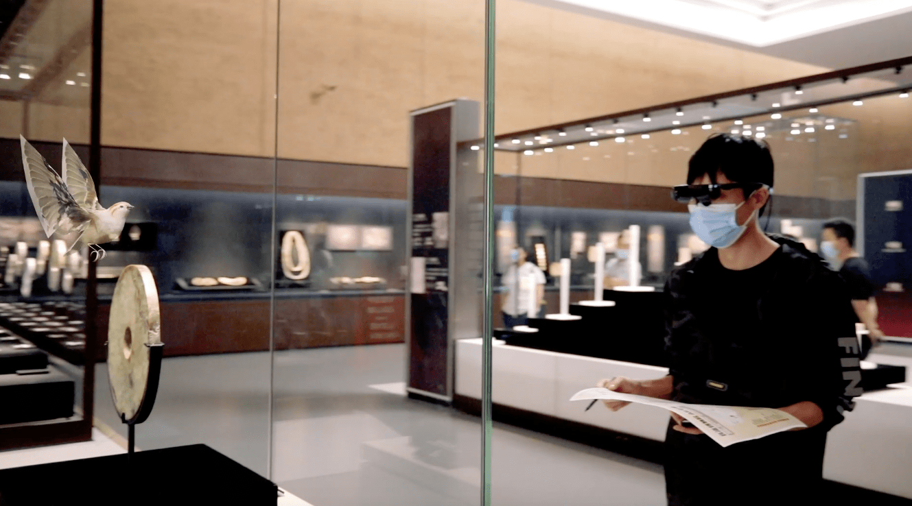 飞猪上线博物馆ar导览服务,戴上智能眼镜看文物"活"起来_rokid_游客