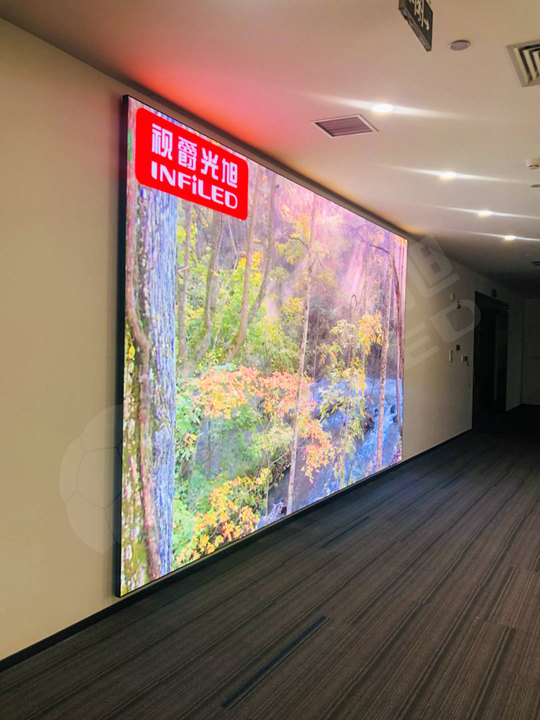 原创超薄4k小间距led显示屏助力国泰君安证券上海城创中心办公室智慧