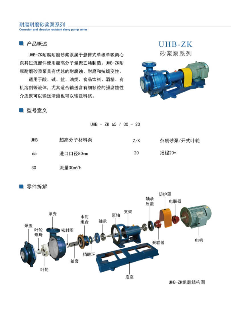 安徽凯跃泵阀有限公司产品说明书