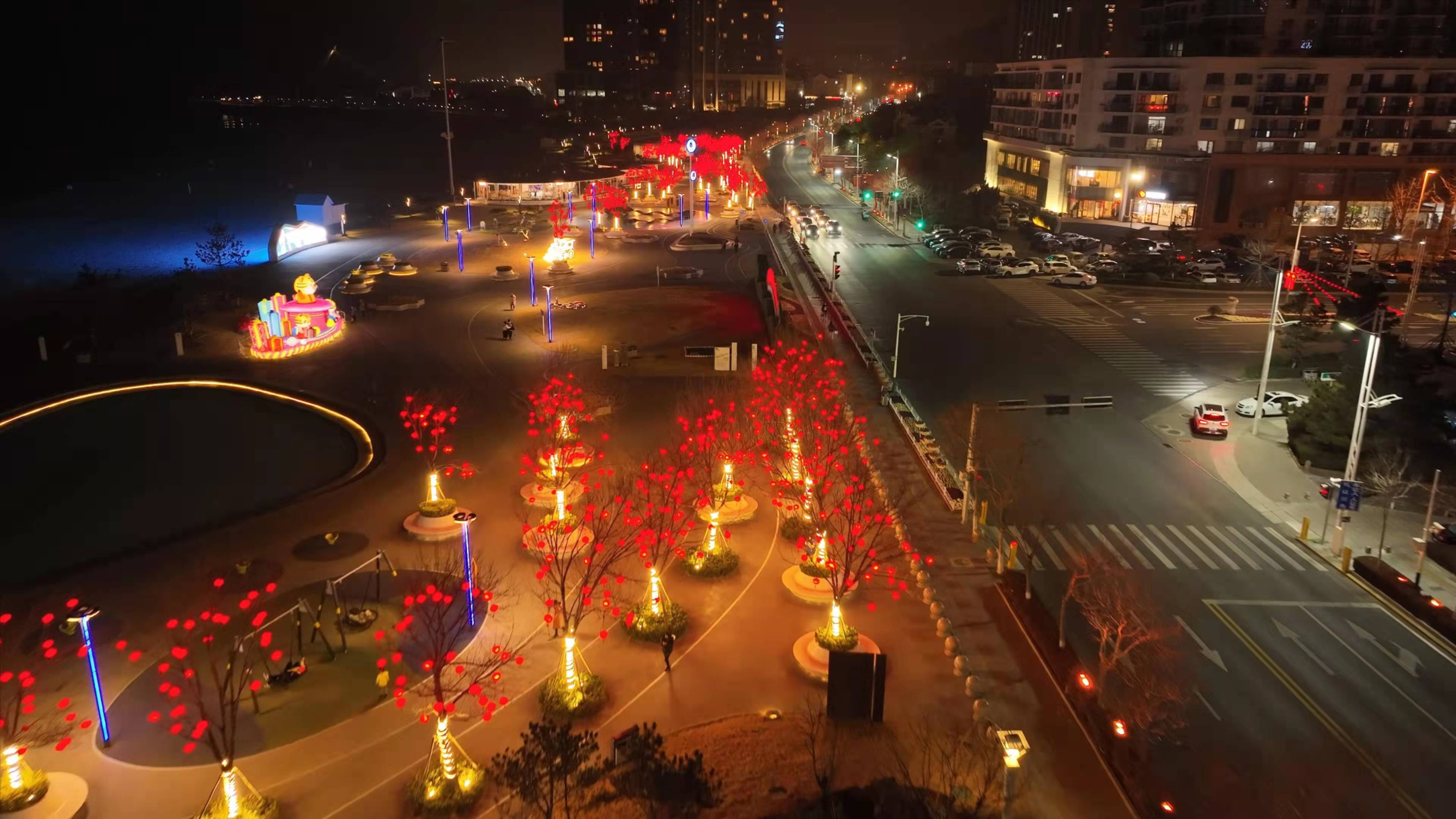 崂山区城市客厅夜景胶州市三里河公园夜景青岛市城市管理局提醒广大
