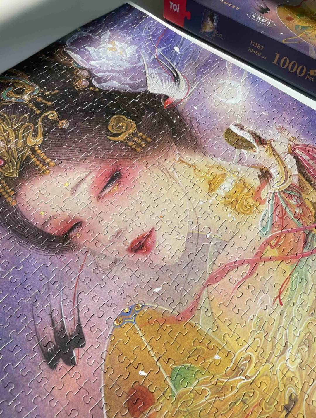 拼图推荐185 又纯又欲的国风美人 水调歌头 粉紫色