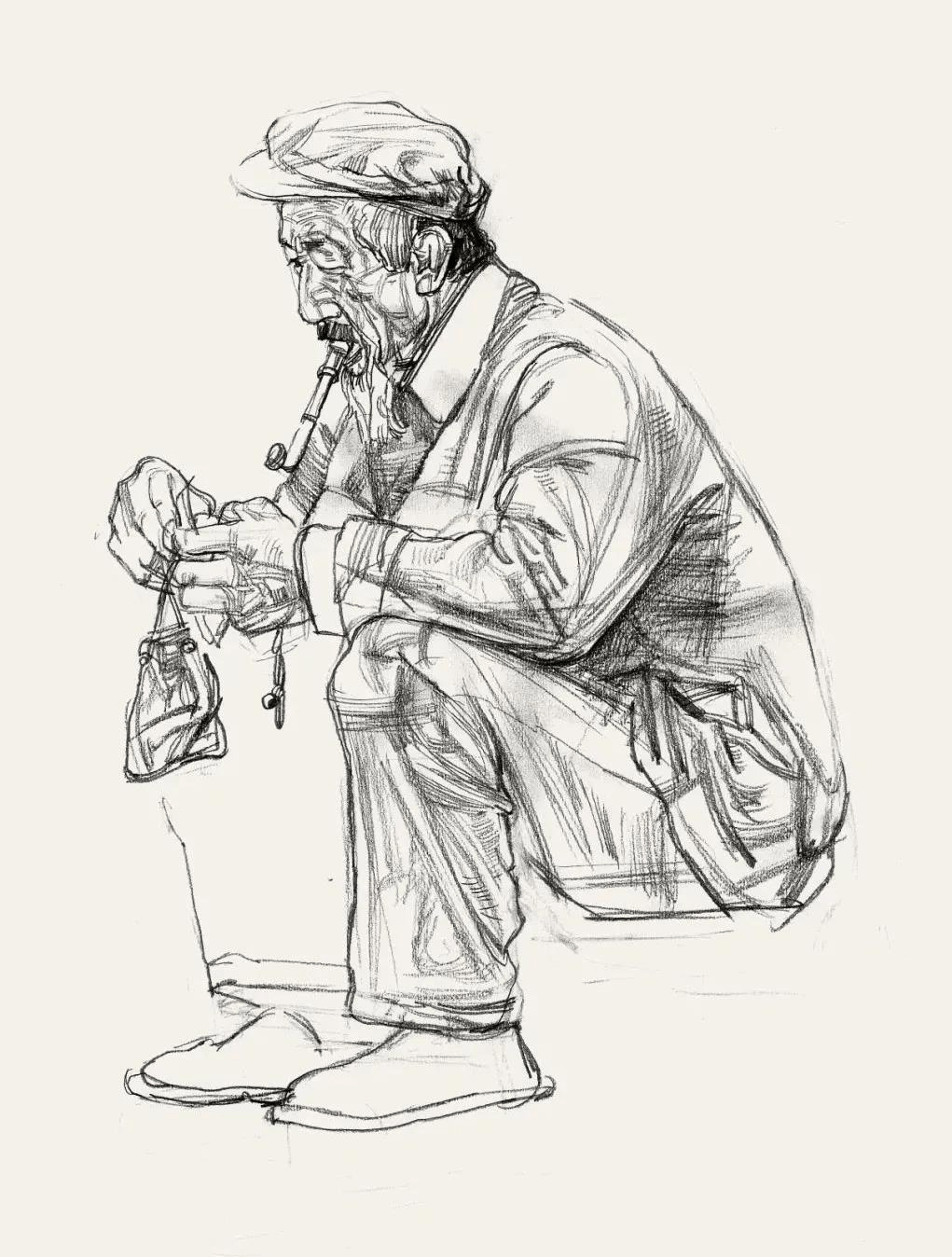 2022年度杰出艺术家推荐画家李宽人物速写