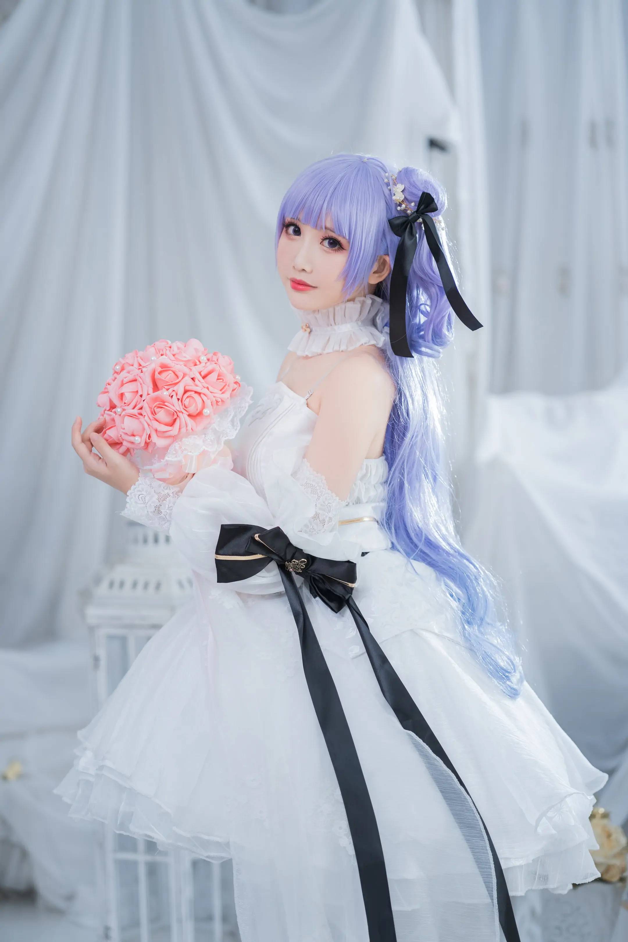 图片 cos:碧蓝航线独角兽婚纱