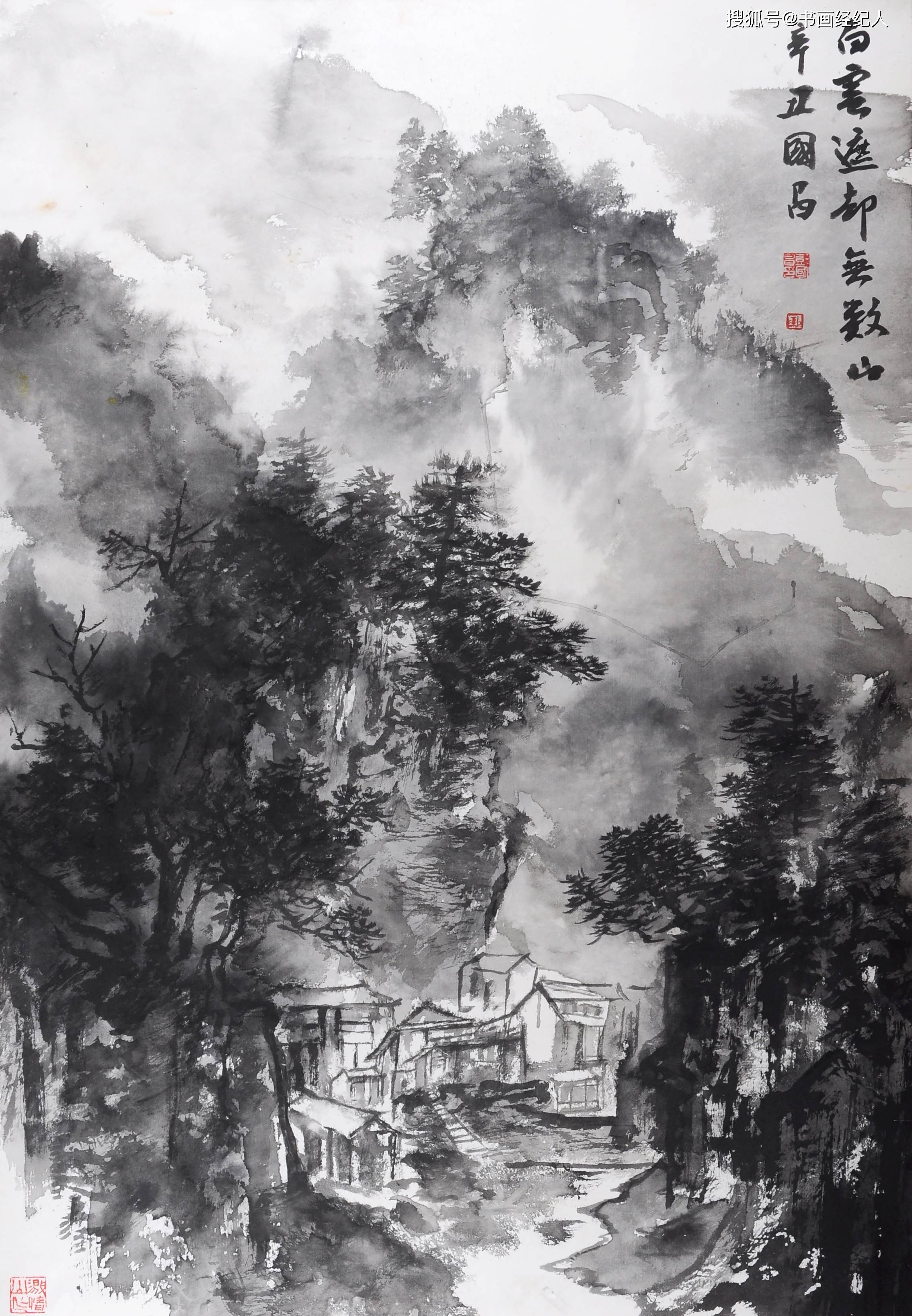 彭国昌笔墨浑厚有力流淌着灵动大气