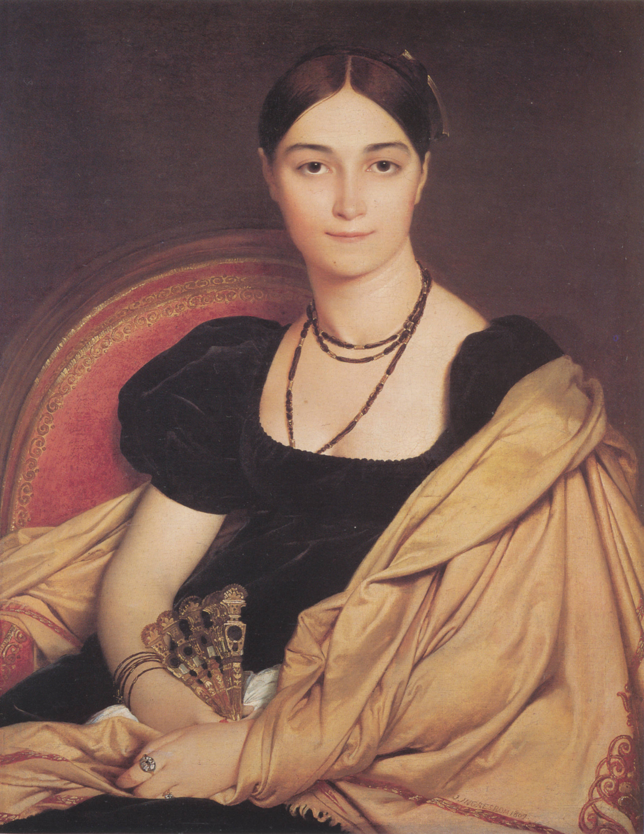 名画里的女性肖像油画欣赏安格尔克拉姆斯柯伊达维特三位大佬的油画