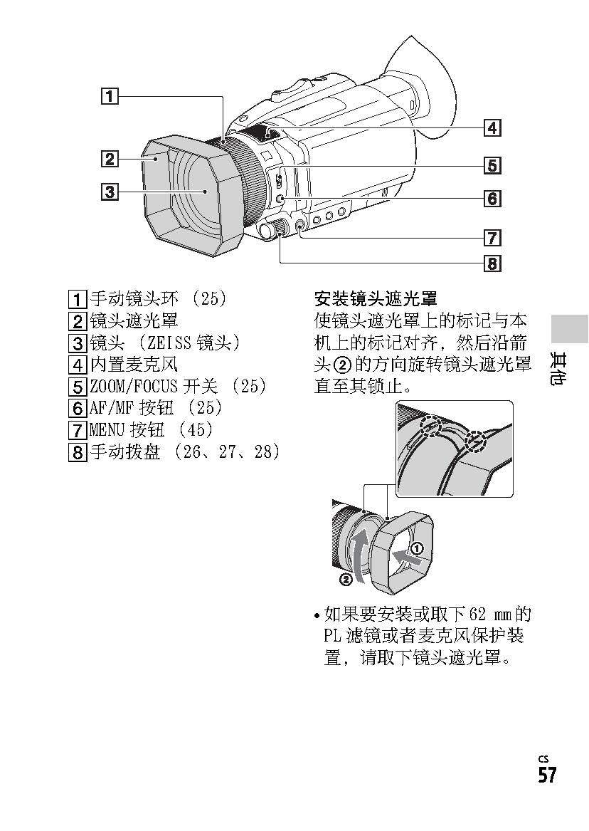 索尼ax700操作说明书