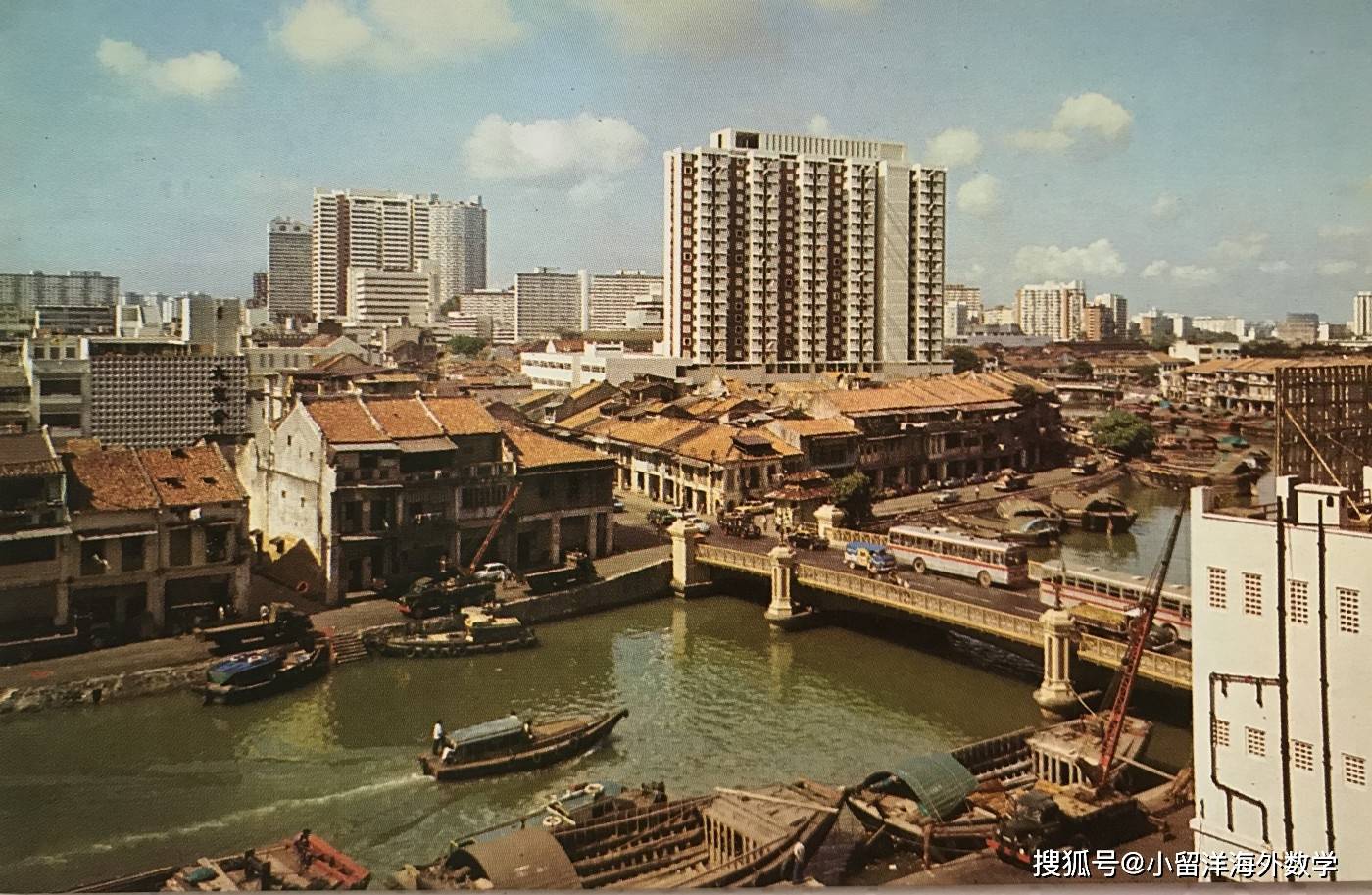 老照片旧时光70年代的新加坡街景