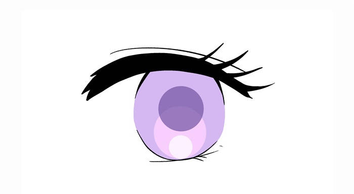 紫色眼睛淡紫色图片