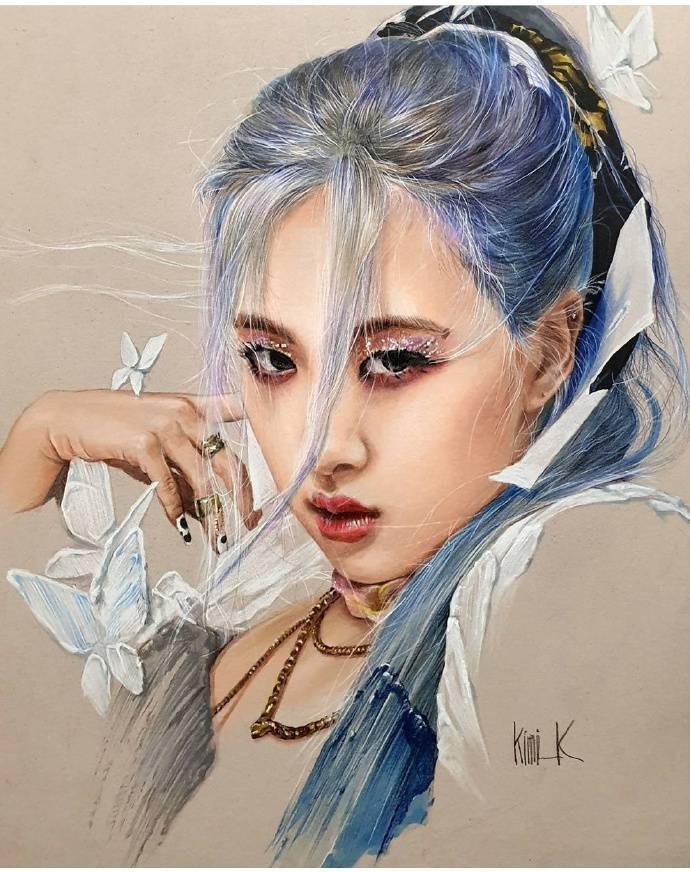 韩国画师 pil_so_gooood 彩铅人像 676767,全是美女