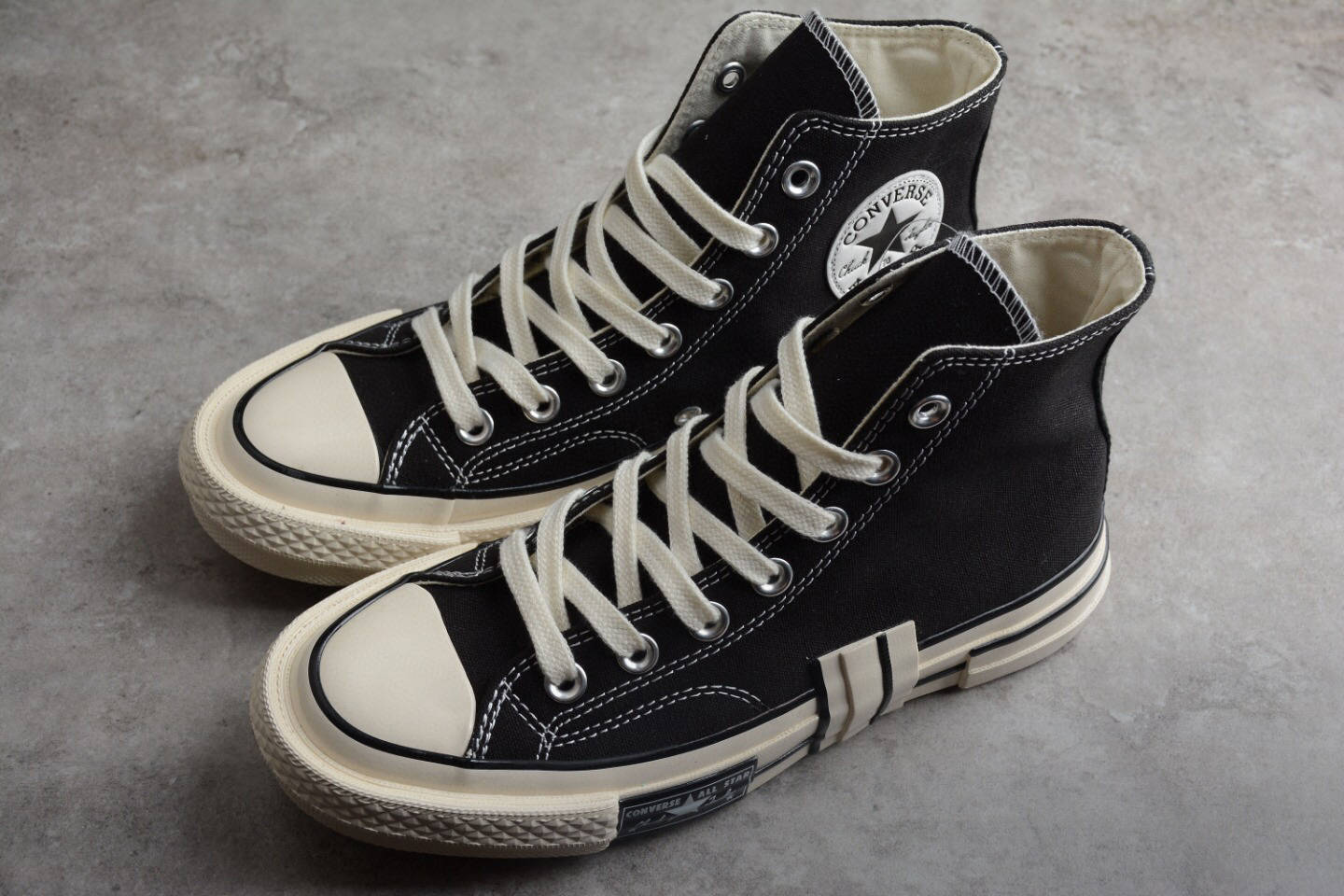 匡威conversechuck70canvasltdox黑色帆布鞋