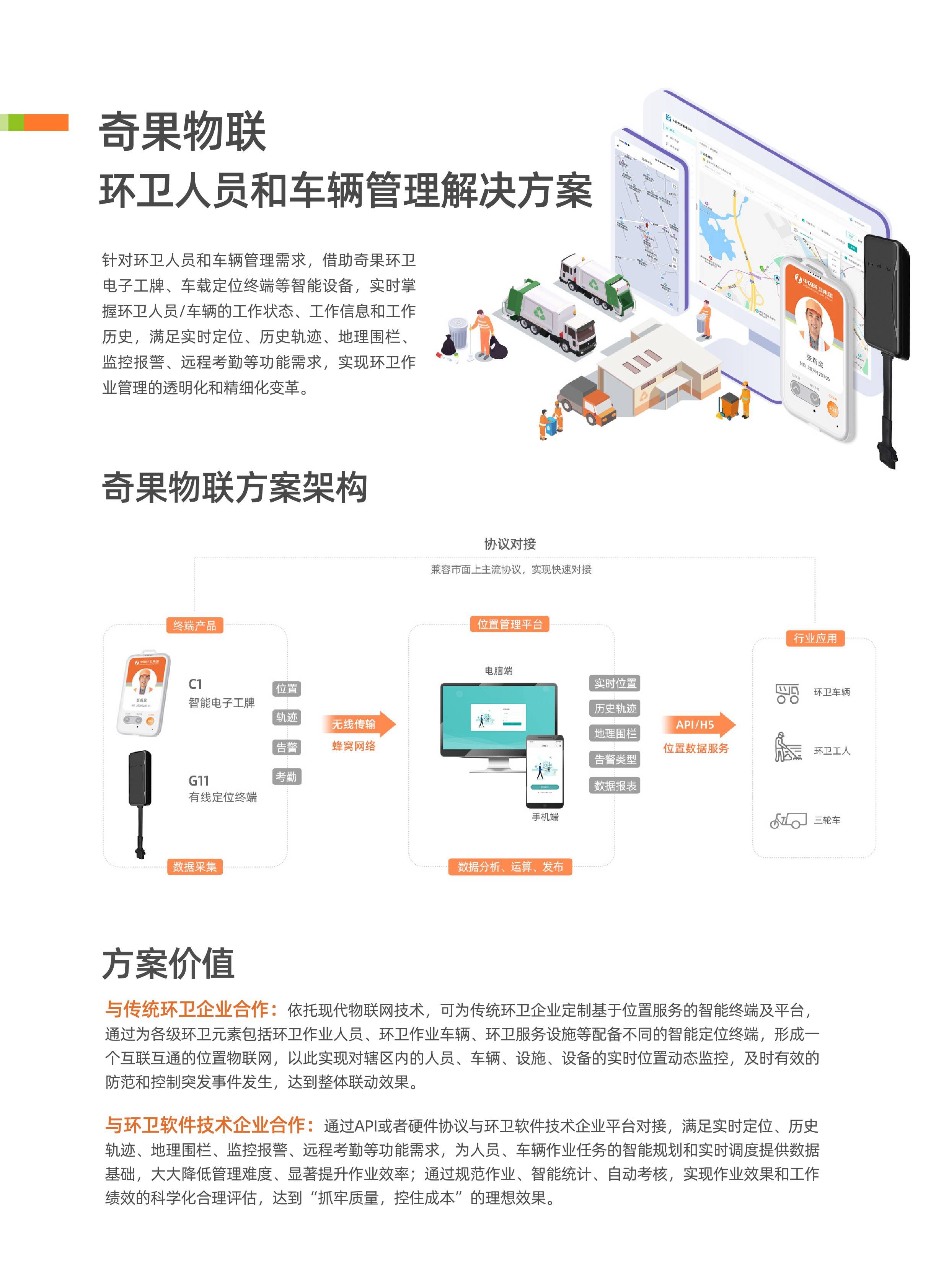 基于环卫工人电子工牌和g车载gps,赋能环卫作业管理.