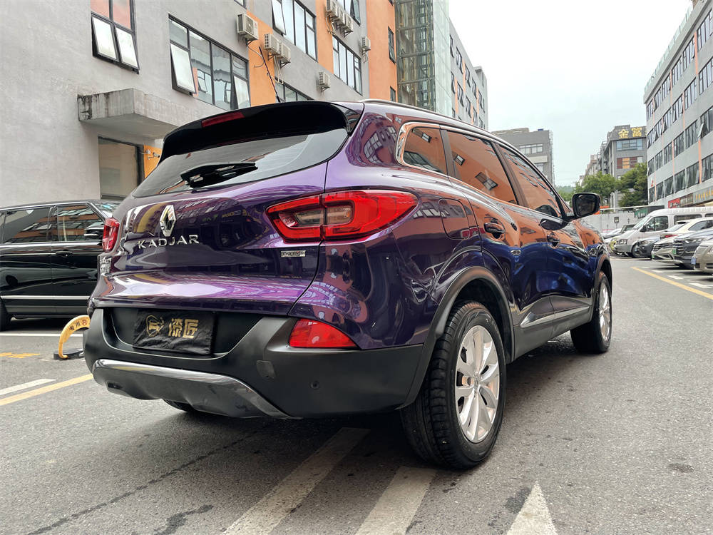 深圳汽车贴膜雷诺科雷嘉贴膜改色金属紫