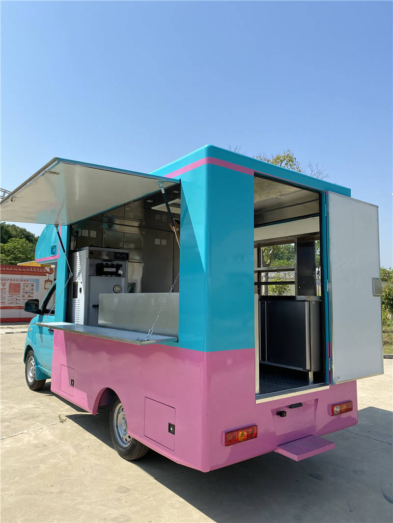 流动售卖车 多功能小吃餐车 冰激淋冷饮奶茶车