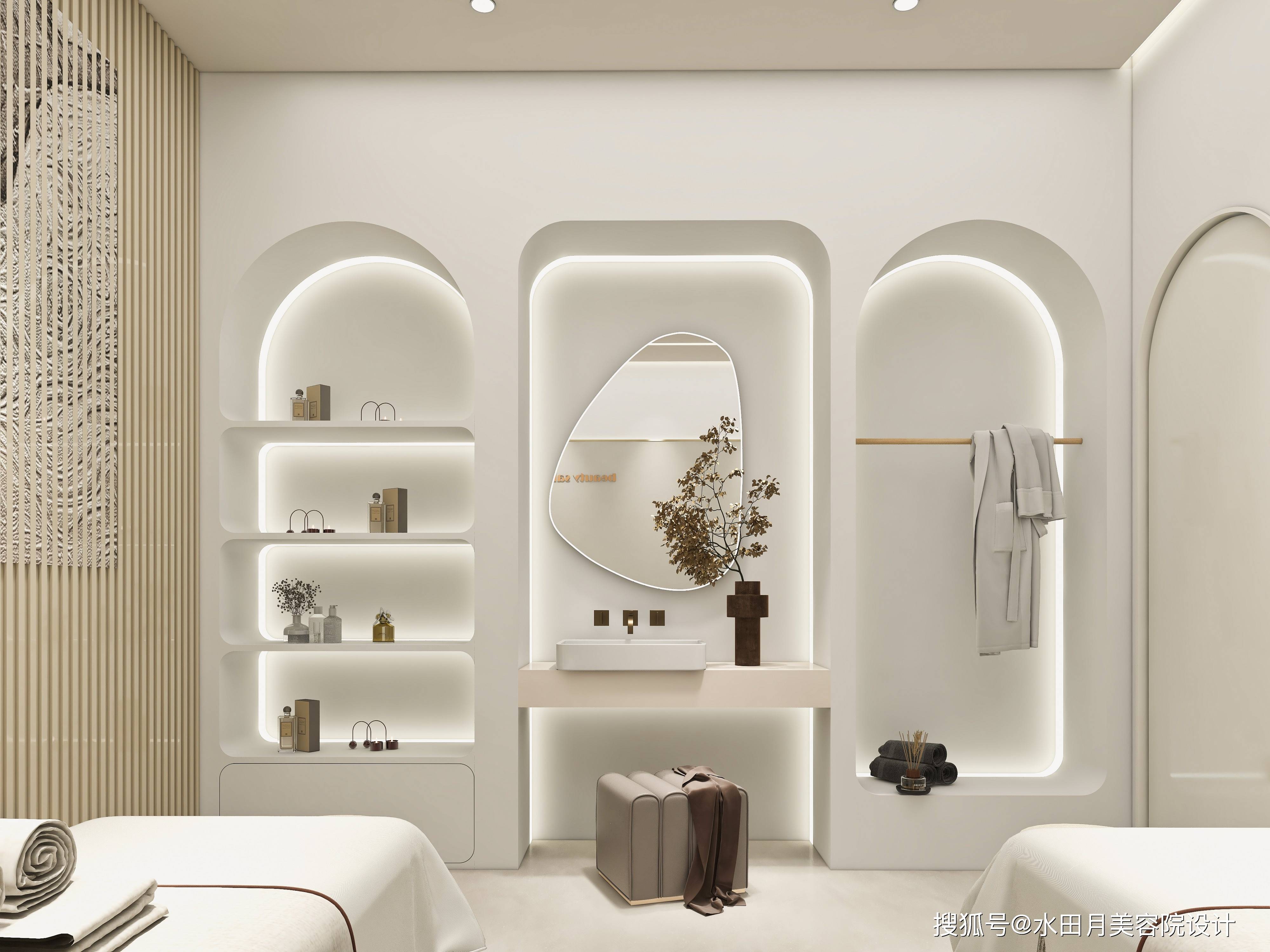 皮肤管理美容间怎么装修设计_房间_上下水_风格