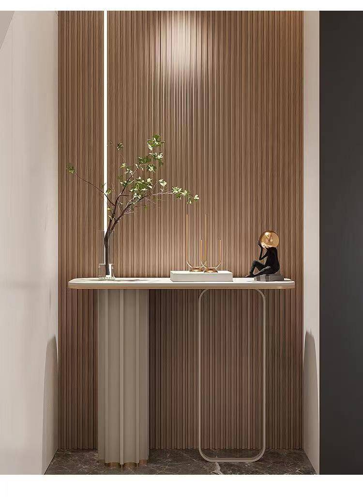 装修不跟风,木格栅背景墙的优缺点有哪些?你知道吗?