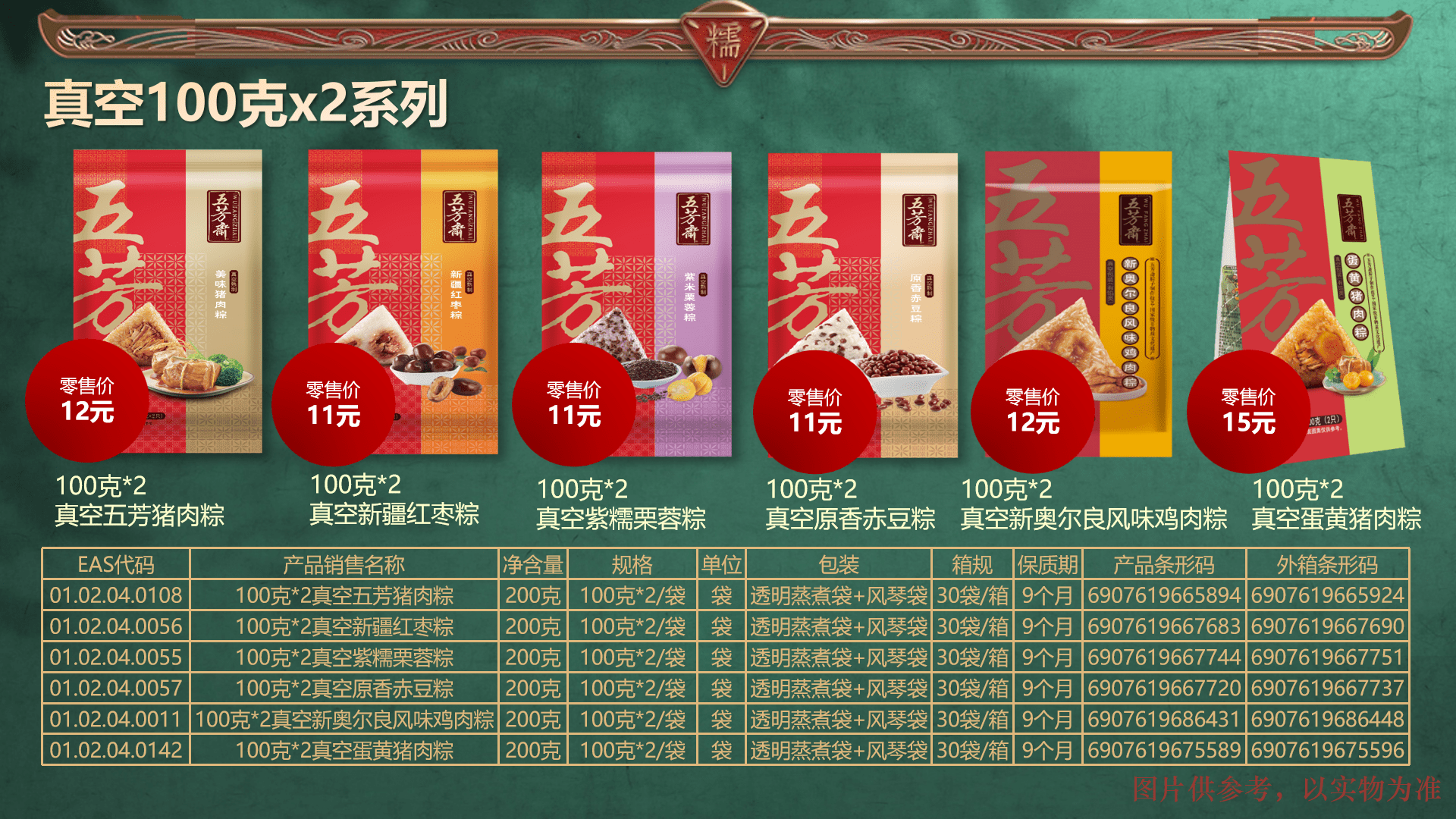 2022年端午节五芳斋粽子礼盒产品展示!