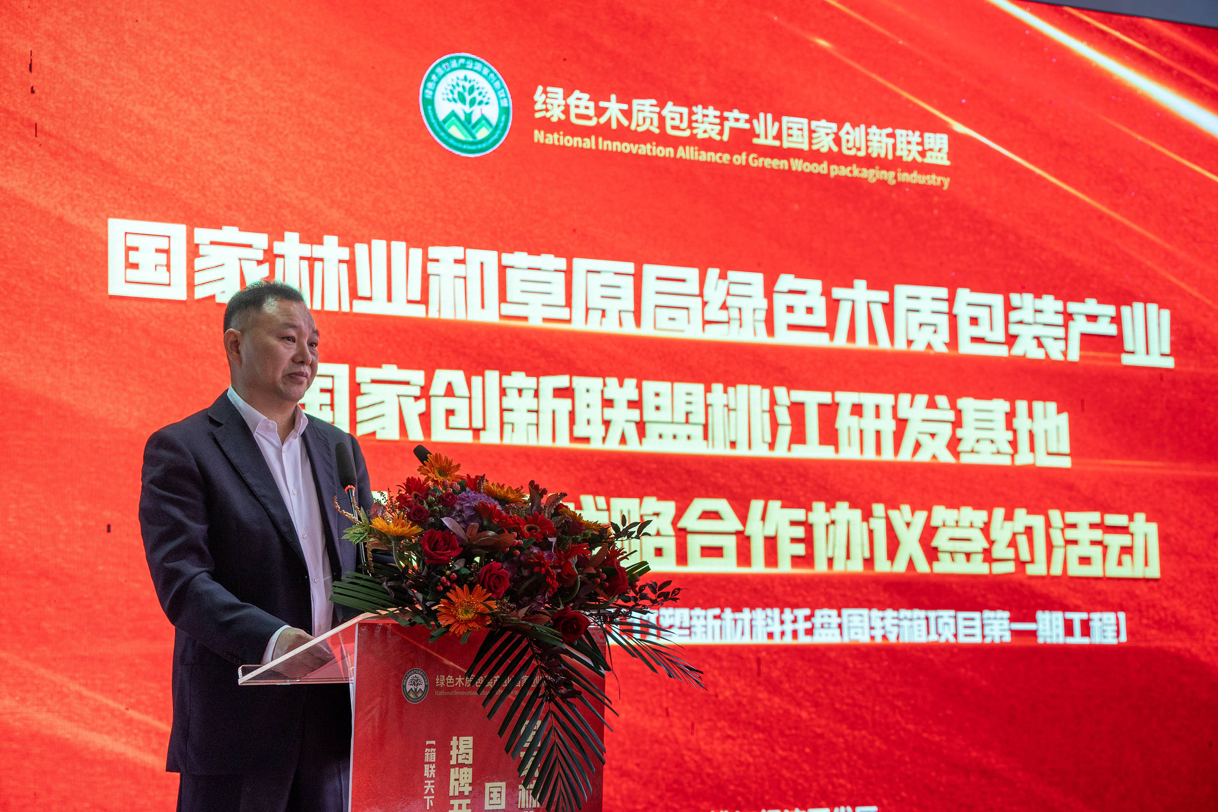绿色木质包装产业国家VR彩票创新联盟桃江研发基地举行揭牌和战略合作协议签约活动(图3) 绿色木质包装产业国家VR彩票创新联盟桃江研发基地举行揭牌和战略合作协议签约活动(图3)