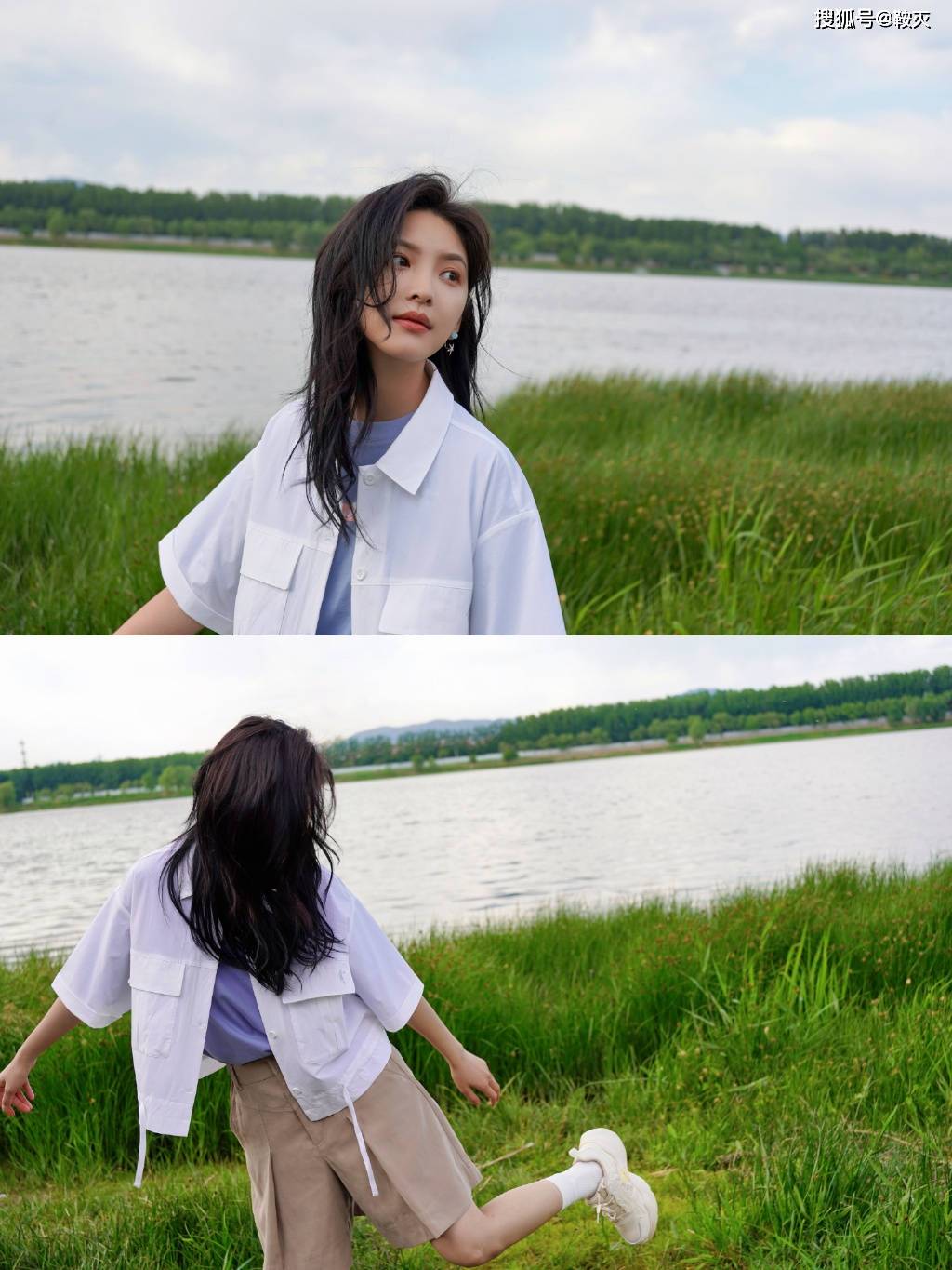 章若楠夏日大片迎风奔跑青春洒脱