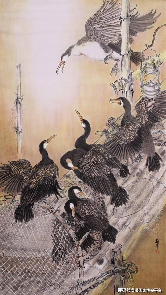 实力派画家杨峰 | 花鸟画赏析_思考_过程_绘画