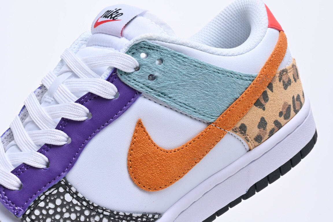 耐克nikedunklowanimalpatchwork动物园彩色拼接低帮板鞋