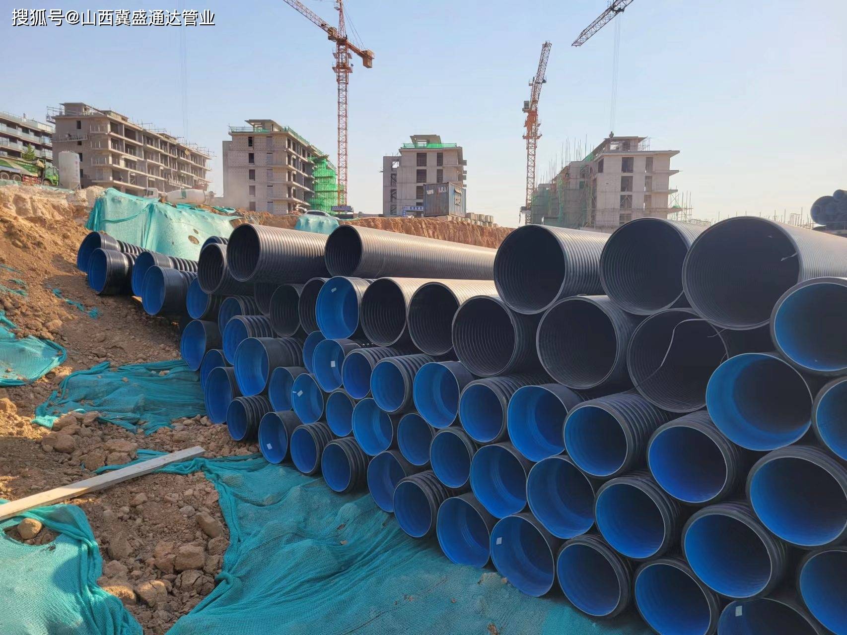 近年来山西各个波纹管工地施工现场,山西冀盛通达波纹管工地实拍,多图