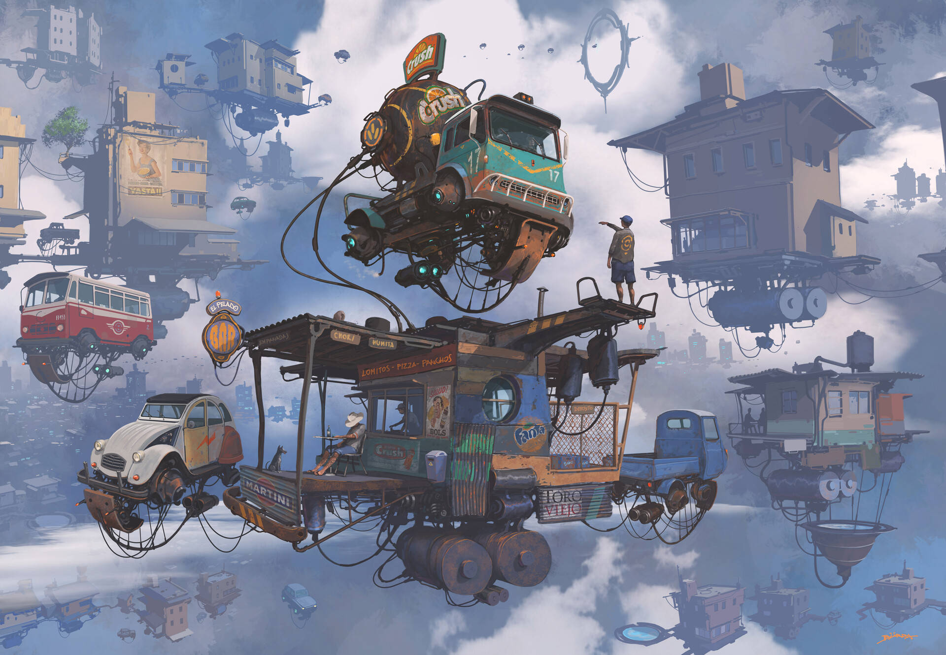 蒸汽时代元素和梦幻未来的配色用ps能碰撞出什么样的火花?