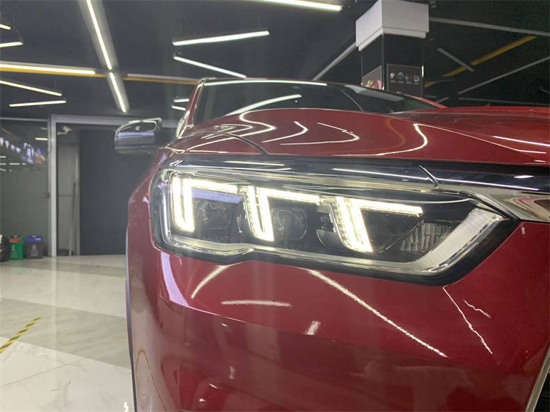 比亚迪宋pro大灯光好看不亮也不行昆山天一车灯升级带你看解决方案