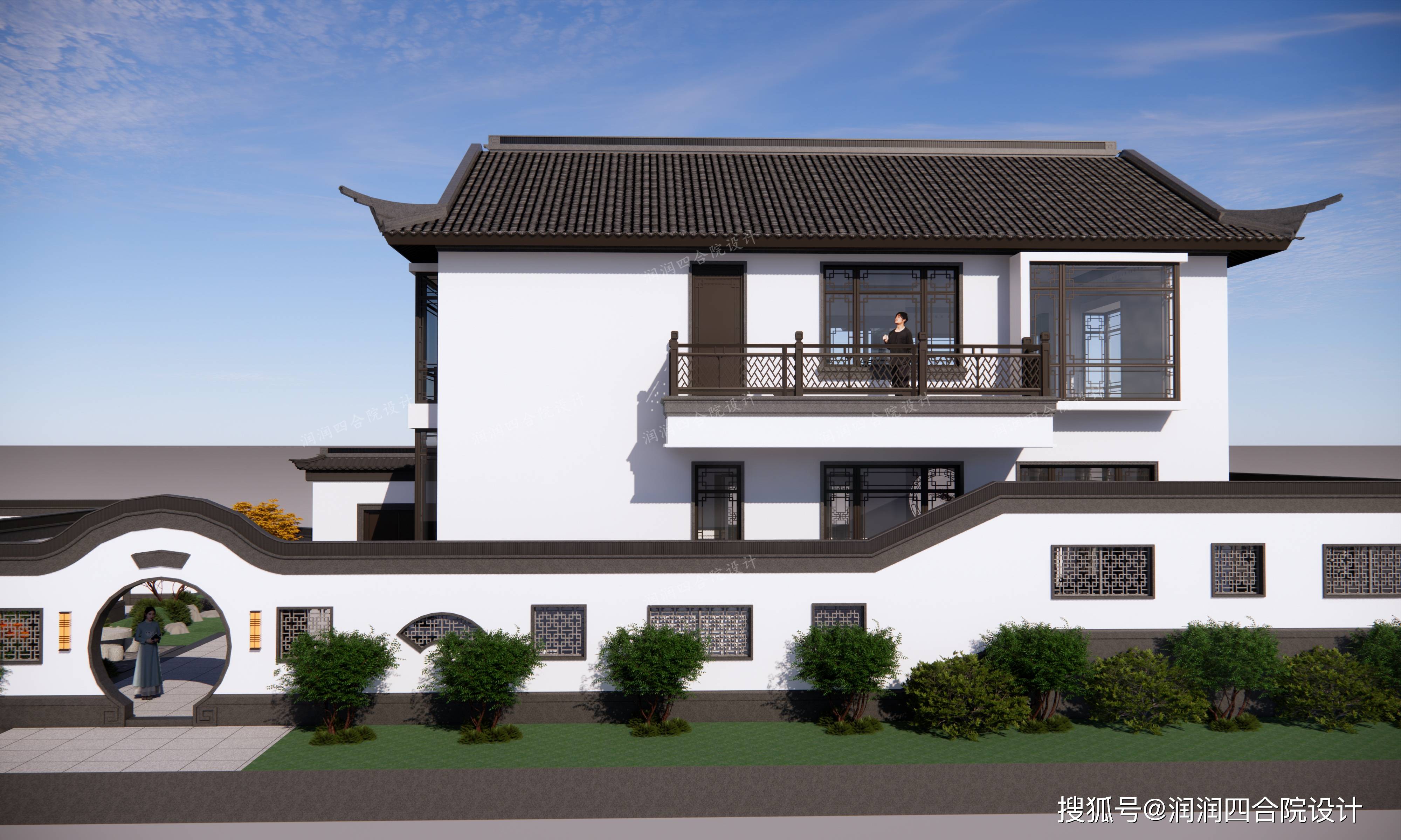 5,现代人向往的慢生活——润润四合院设计刘鹰_车库_大门_景观