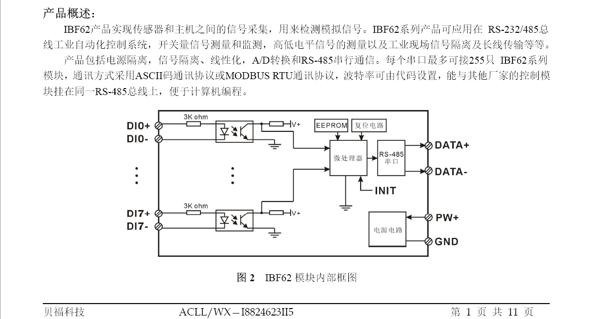 16路幹接點或溼接點開關量採集模塊開關量轉rs485232010v