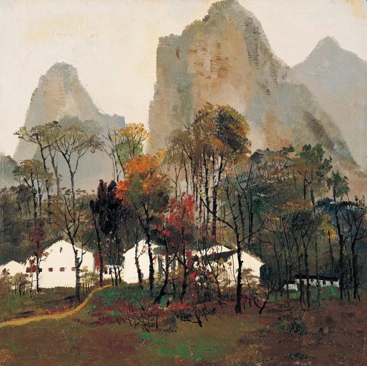 当代著名油画家 吴冠中 作品欣赏-搜狐大视野-搜狐新闻