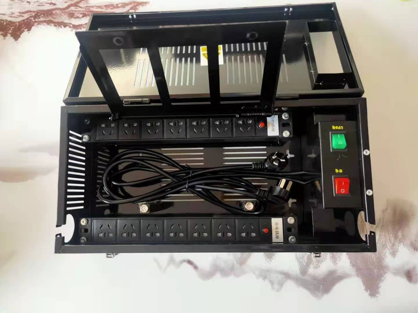 银行网点柜台下的电源线路整理方案_保护_设备_市电