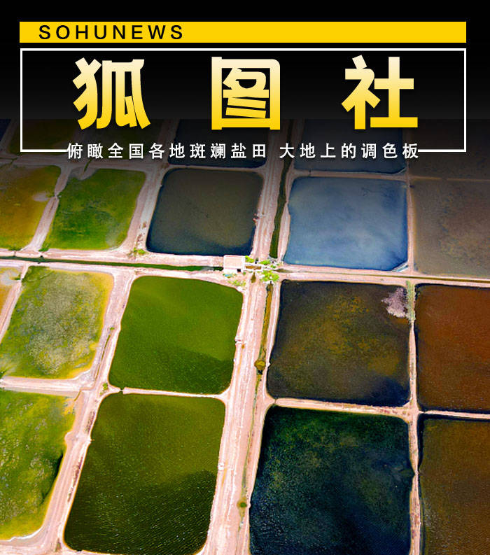 俯瞰全国各地斑斓盐田 大地上的天然调色板-搜狐大视野-搜狐新闻