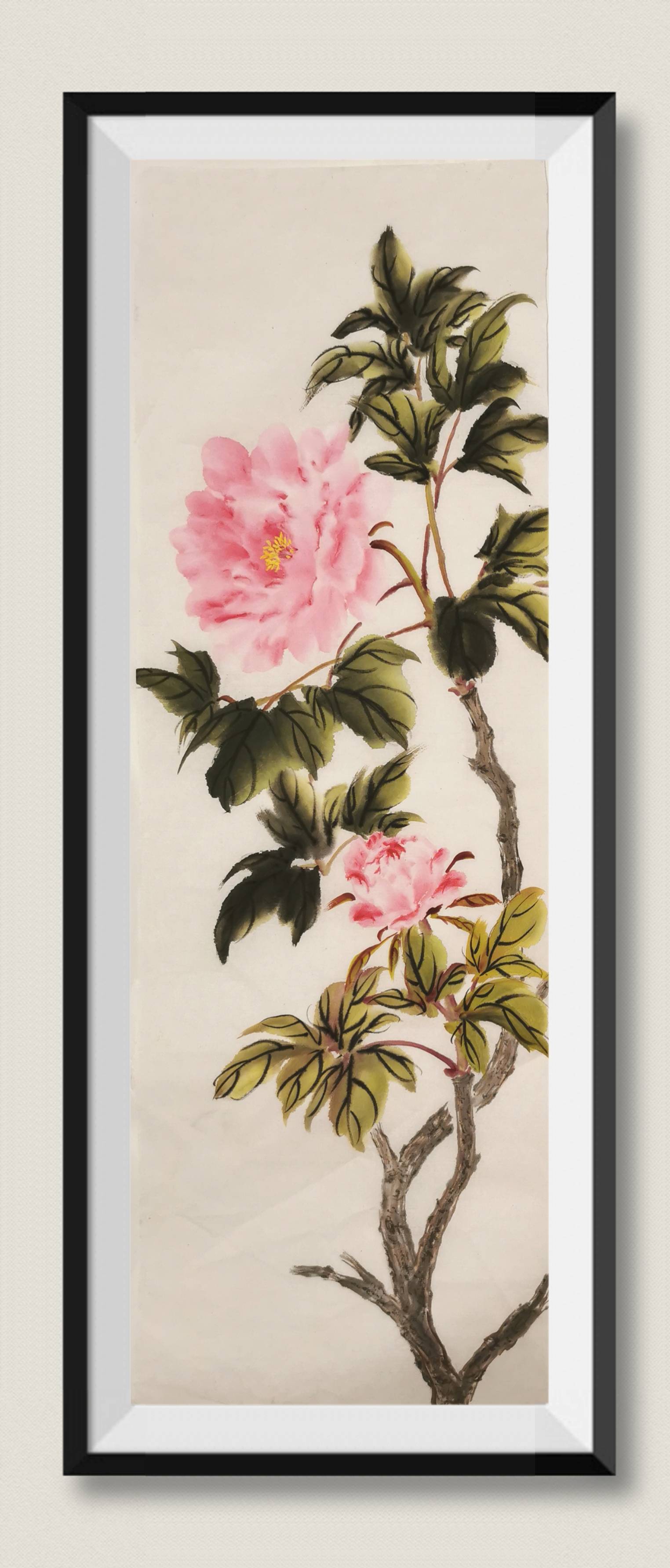 国画牡丹-小写意花鸟画-搜狐大视野-搜狐新闻