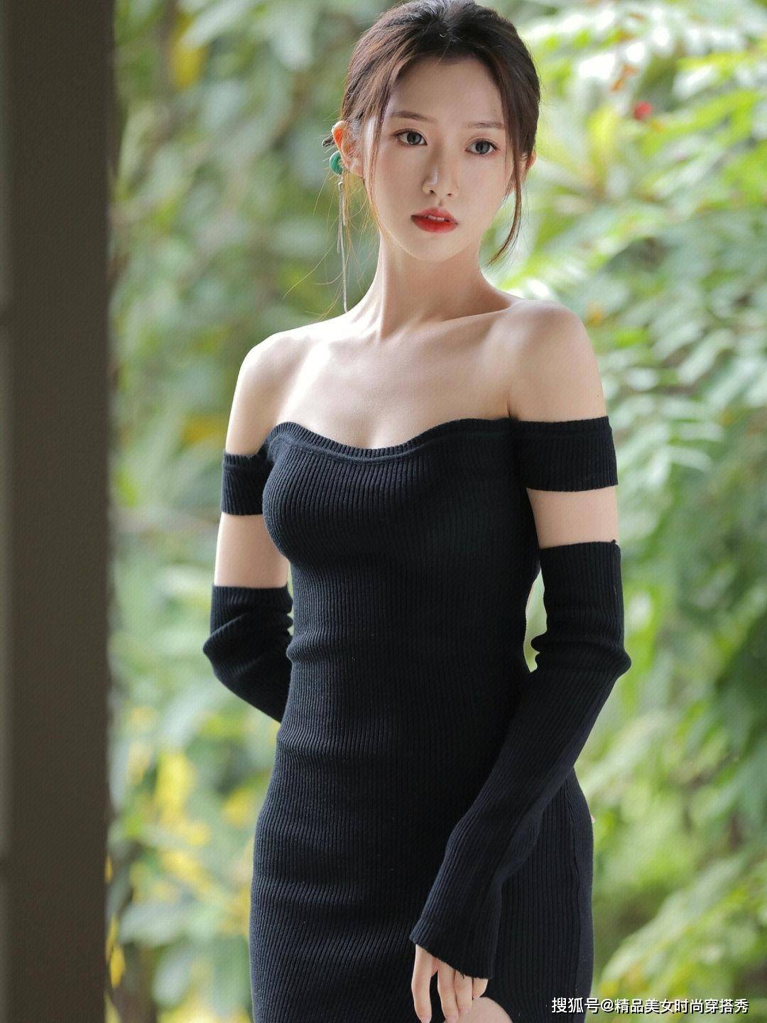 新中式国风大赏,一字肩抹胸礼服裙优雅性感-搜狐大视野-搜狐新闻