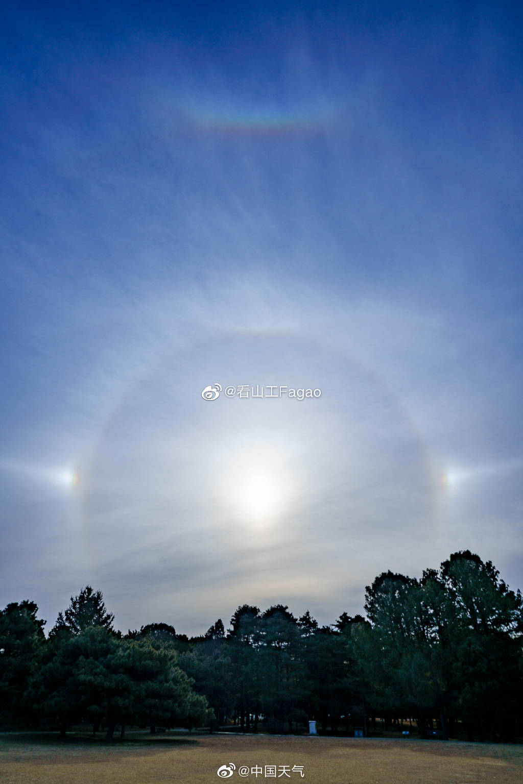 北京日晕、幻日、环天顶弧齐出现-搜狐大视野-搜狐新闻